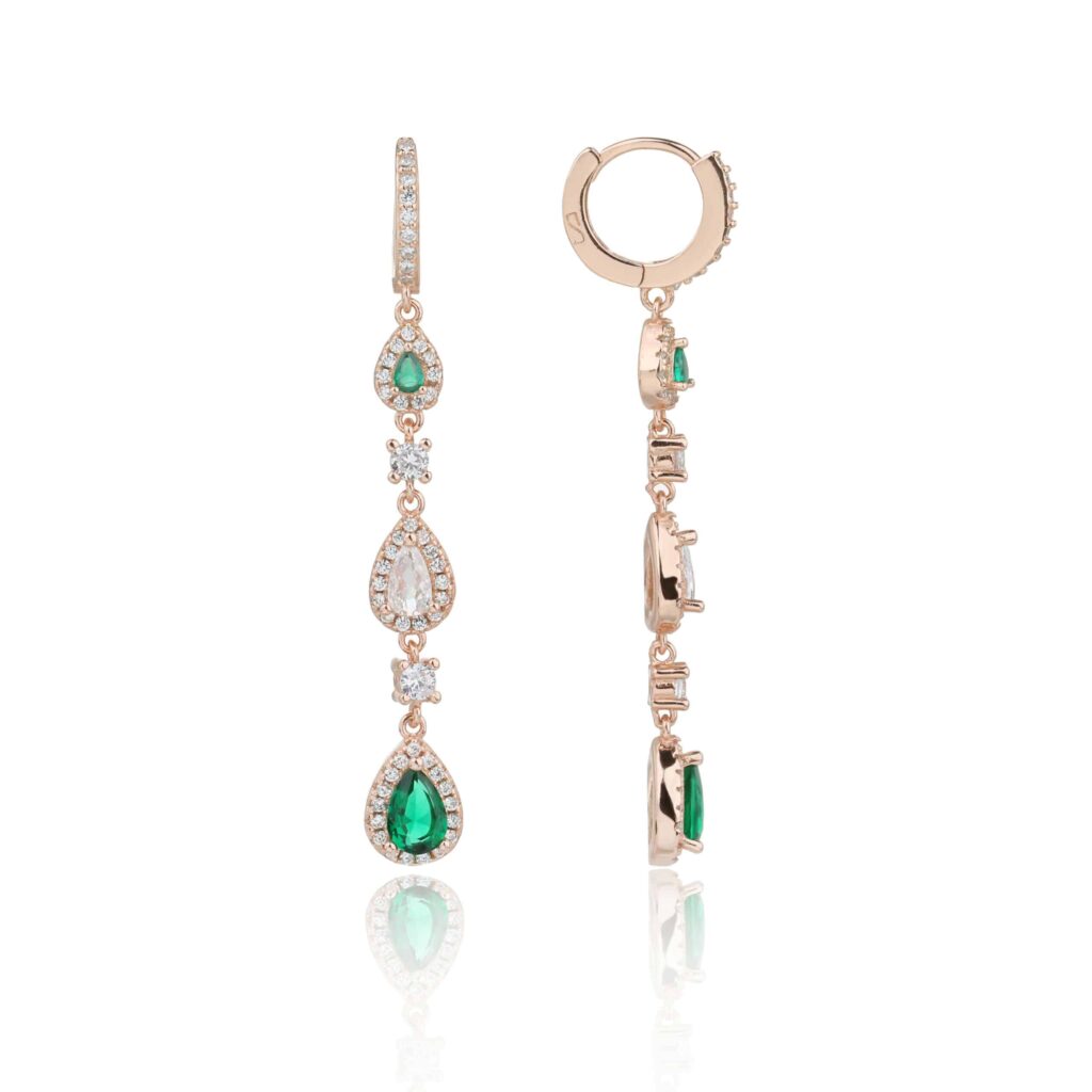 עגילים ירוקים